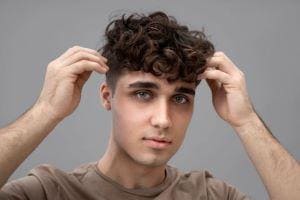 Peruca masculina cabelo humano 2